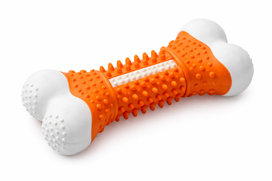 Durable Rubber Dog Chew Toy – Teeth Cleaning – Treat Stuffable – Medium