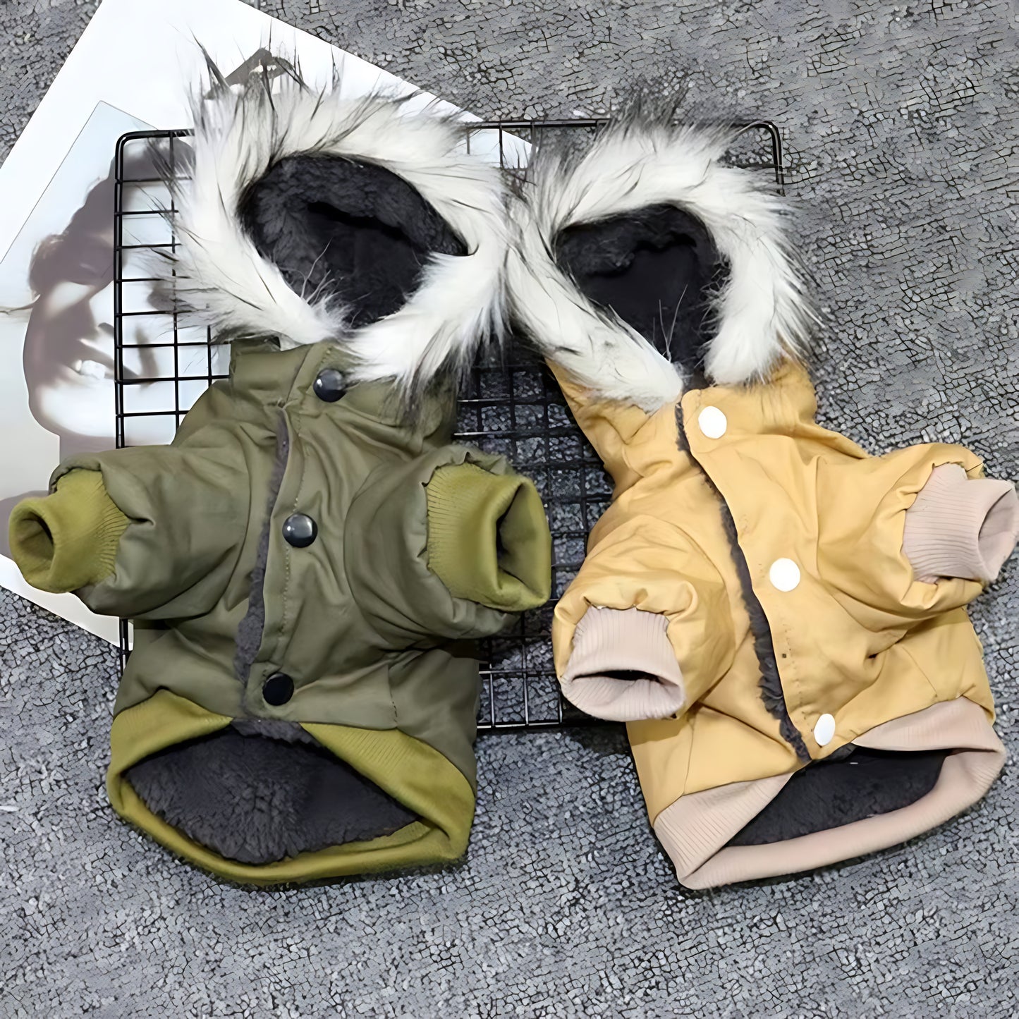 Winter Puppy Dog Coat – Thick Warm Hoodie Jacket for Small & Medium Dogs